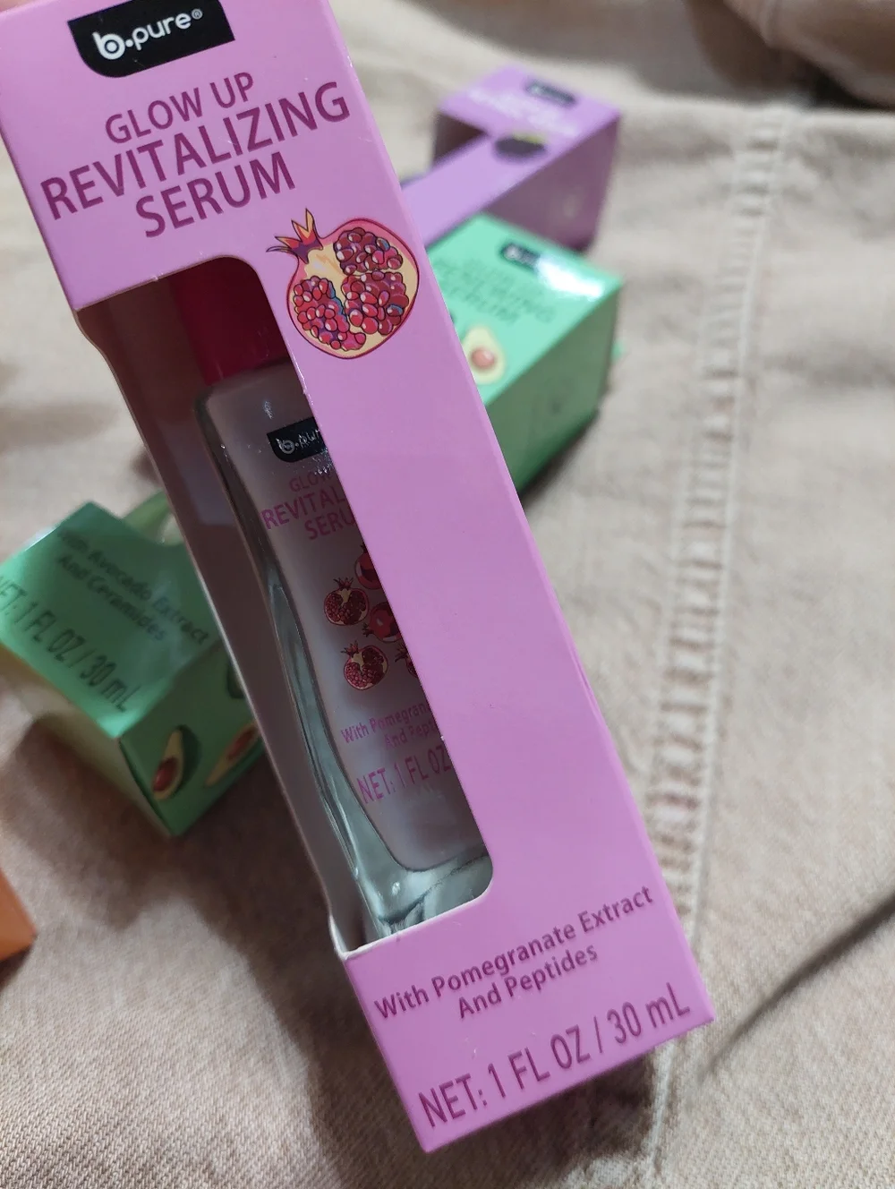 5 Pcs Bpure GLOW UP Serum And Moisturizing Set B Pure Retinol Toner Extract - Picture 3 of 6